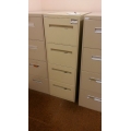 Beige 4-Drawer Vertical Filing Cabinet